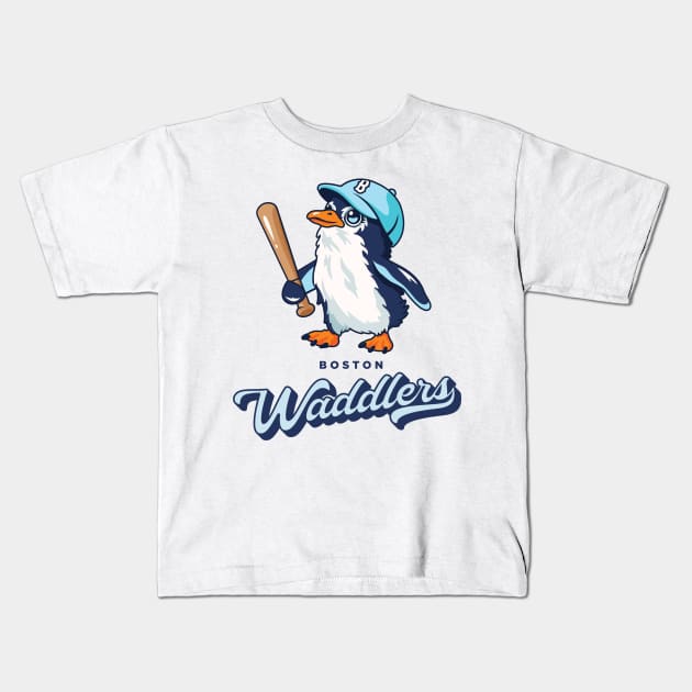 Boston Waddlers Kids T-Shirt by Hey Riddle Riddle